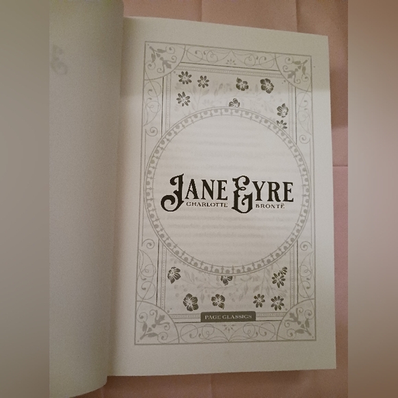 Jane Eyre Decorative Hardcover — Green & Rose Foil Design - Picture 5 of 16